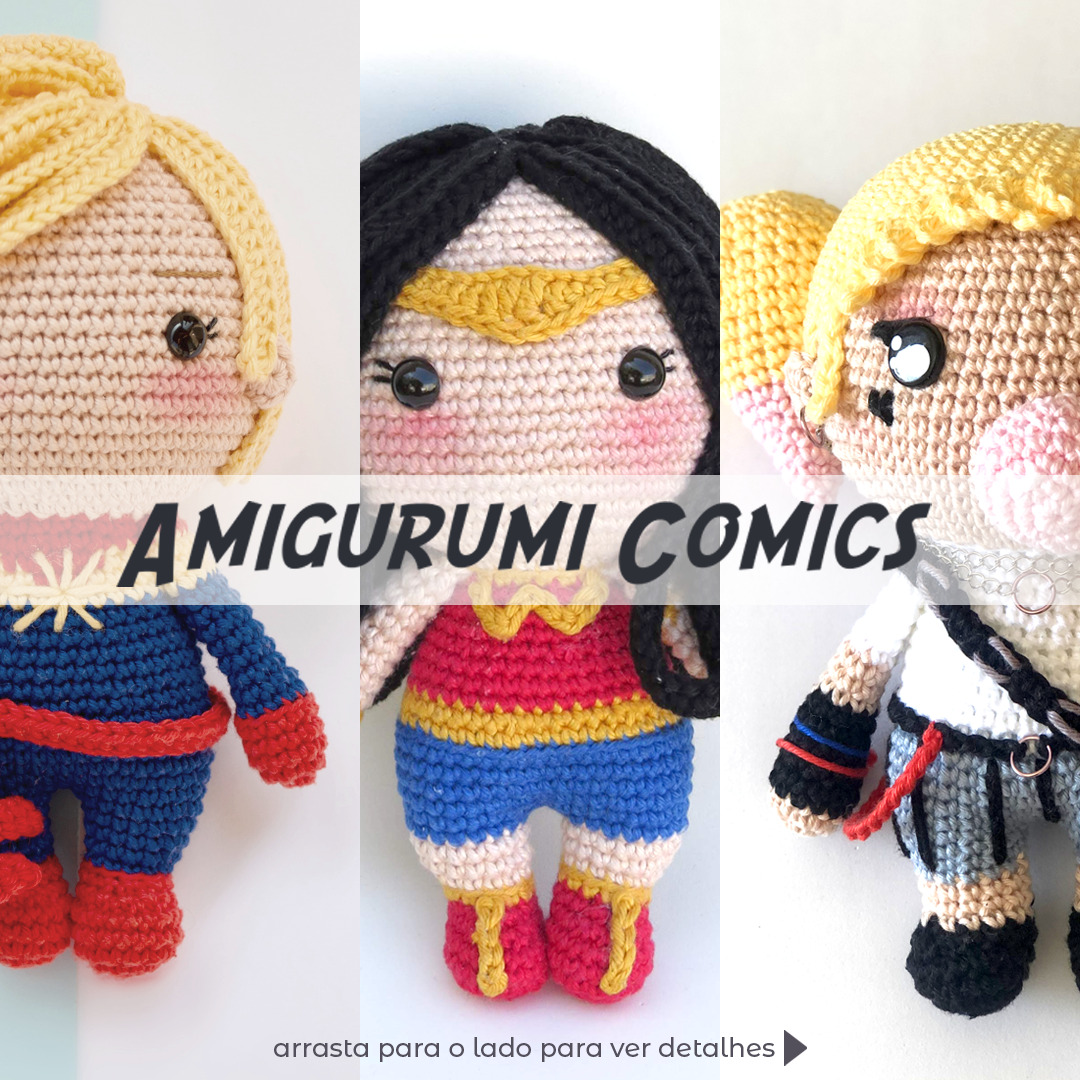 Boneca Arlequina de Amigurumi, à Pronta Entrega