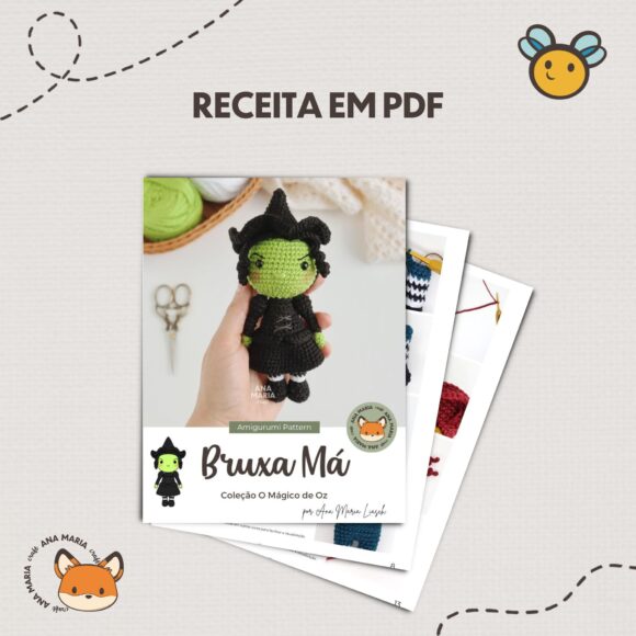 Bruxa Má O Mágico de Oz - Receita de Amigurumi em PDF - Image 3