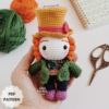 Chapeleiro Maluco Alice no País das Maravilhas - Receita de Amigurumi em PDF - Image 2