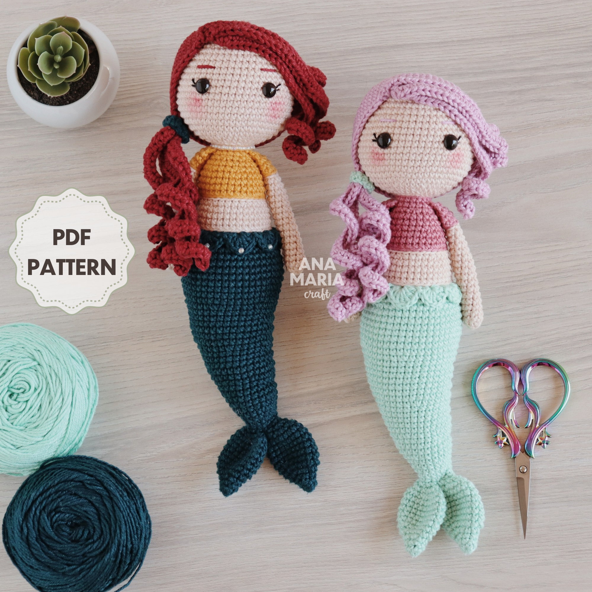 Sereia amigurumi passo a passo – Bonek de Crochê