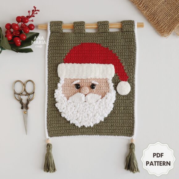 Flâmula Papai Noel Natal - Receita de Amigurumi em PDF