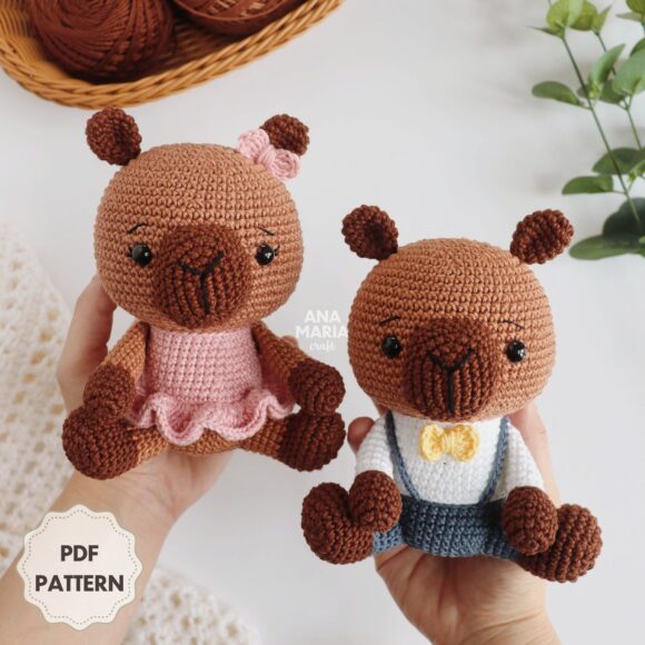 Cacau, a Capivara - Receita de Amigurumi em PDF - Image 2