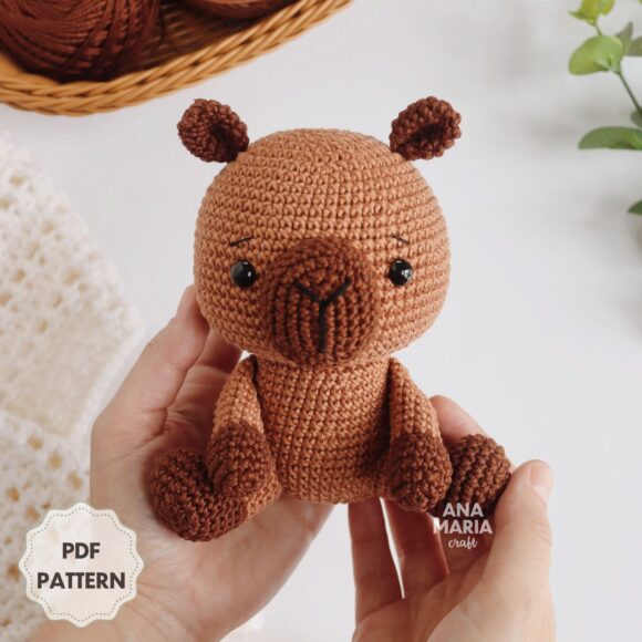 Cacau, a Capivara - Receita de Amigurumi em PDF - Image 3