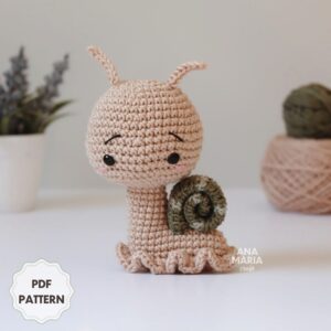 Caco, o Caracol - Receita de Amigurumi em PDF