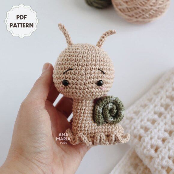 Caco, o Caracol - Receita de Amigurumi em PDF - Imagem 3