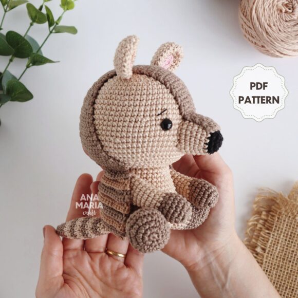 Coleção Fauna Brasileira Parte 1 - Tatu, Capivara, Lobo-guará e Ariranha - Receita de Amigurumi em PDF - Imagem 13