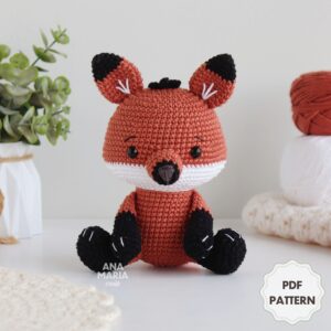 Beto, o Lobo-guará - Raposa - Coleção Fauna Brasileira Parte - Receita de Amigurumi em PDF
