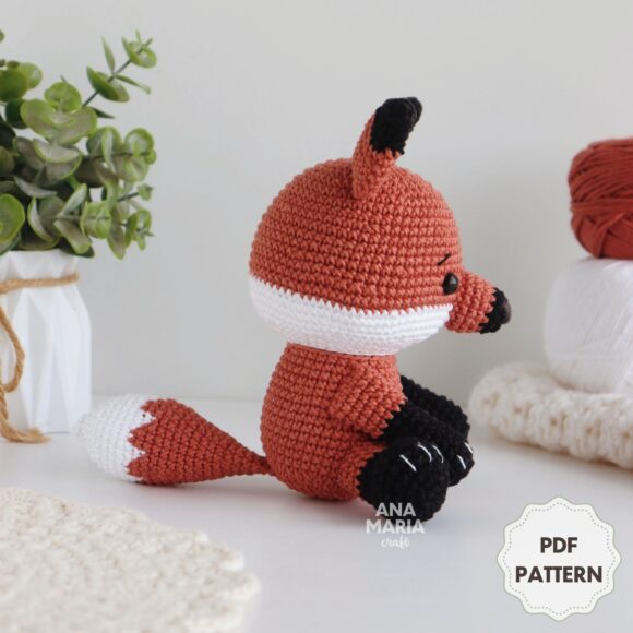 Coleção Fauna Brasileira Parte 1 - Tatu, Capivara, Lobo-guará e Ariranha - Receita de Amigurumi em PDF - Imagem 15