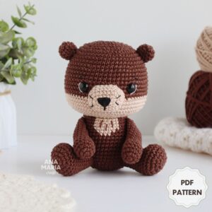 Ariel, a Ariranha - Lontra - Coleção Fauna Brasileira Parte - Receita de Amigurumi em PDF