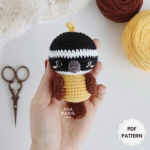 Pitanga, o Bem-te-vi - Pássaro Passarinho - Receita de Amigurumi em PDF