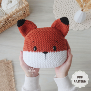 Almofada Raposa - Coleção Bosque Floresta - Receita de Amigurumi em PDF